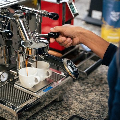 Espressozubereitung im Rösternest Illertissen